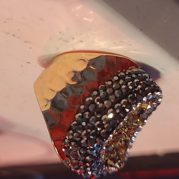 Resizable Gemstone Rhinestone Ring - Picture 3 of 4